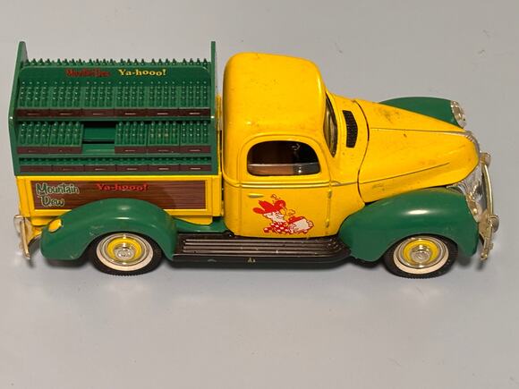 Golden Wheel Other - Mountain Dew Ya-hoo! Hillbilly Golden Wheel DieCast 1940 Ford Delivery Bottles